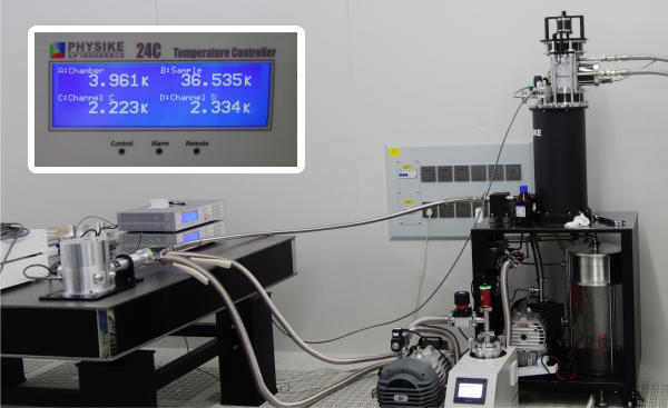 集成納米定位臺和掃描臺的干式低溫系統安裝成功