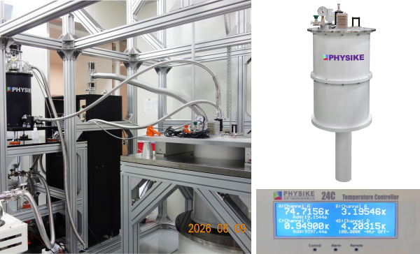 低振動亞K低溫系統安裝成功